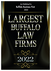 2022 Largest Buffalo law firms buffalo badge